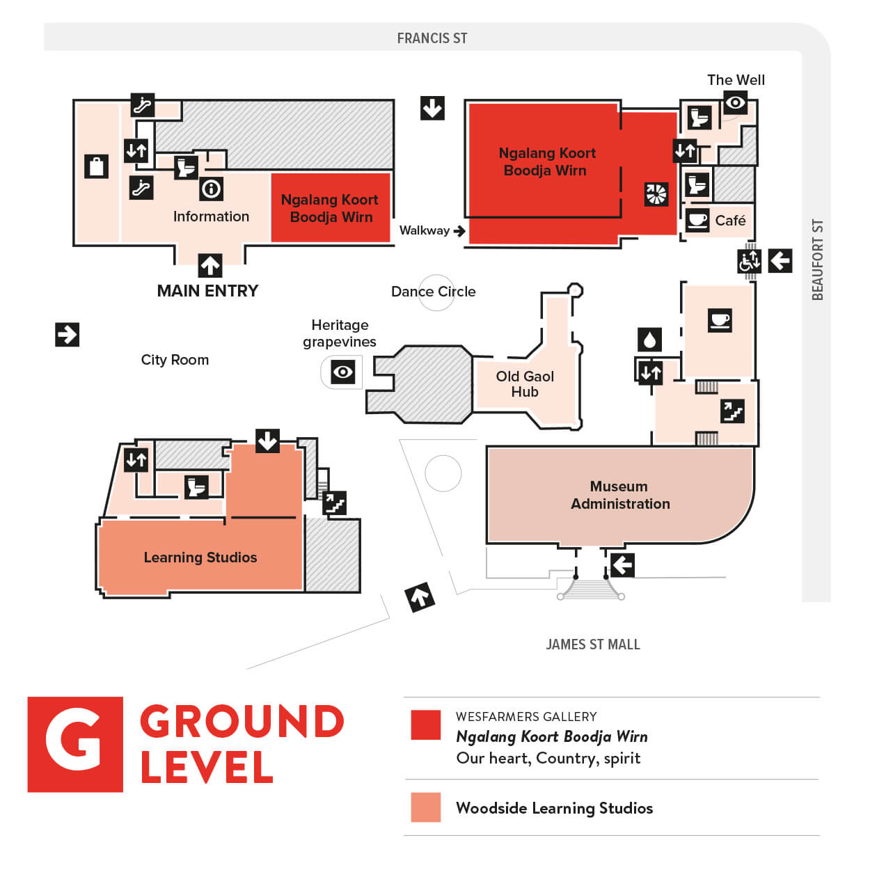 Ground level map