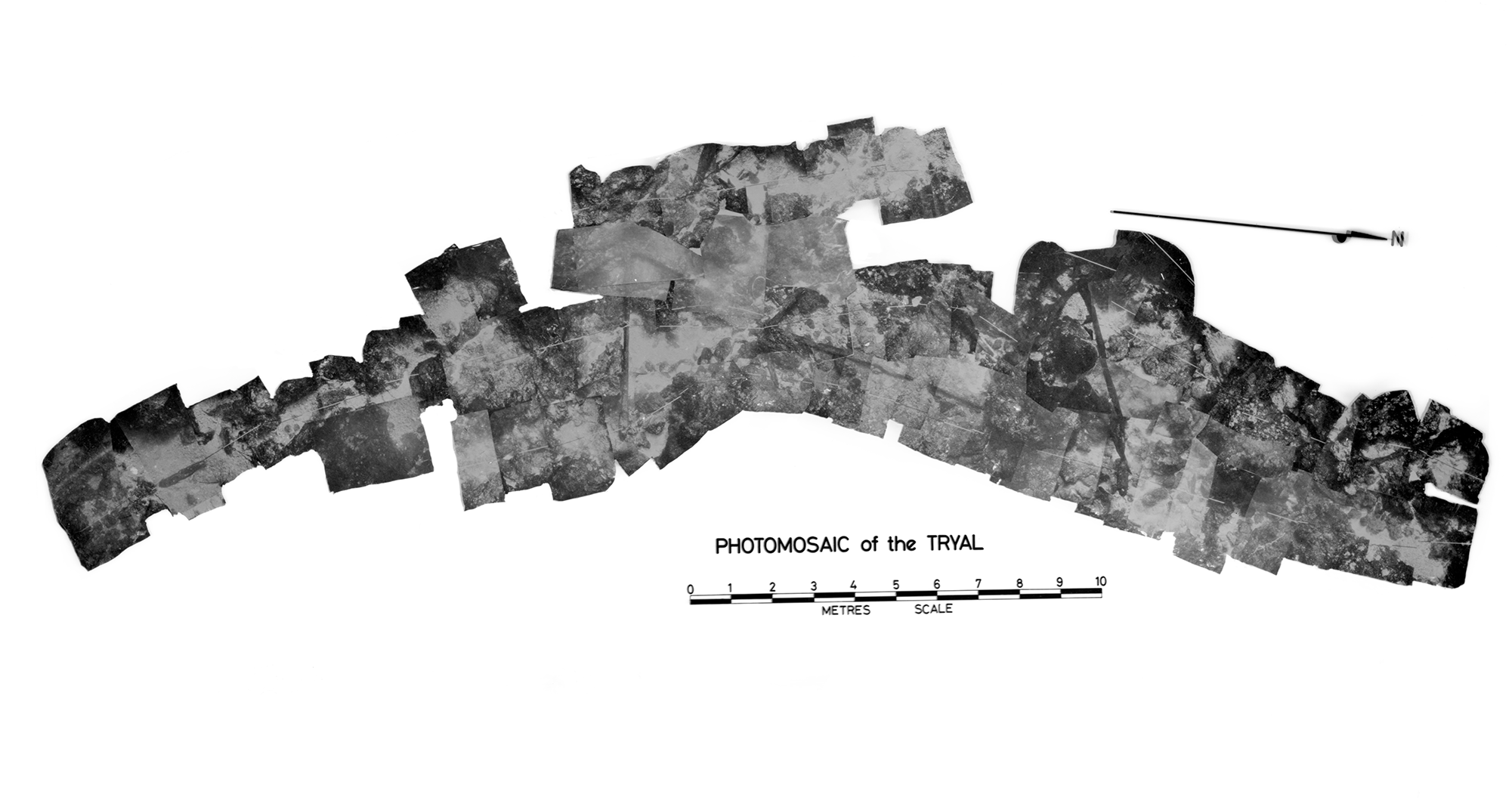 Photomosaic of the Trial wreck site from the 1971 expedition