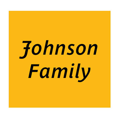 A yellow box on a white background with the words 'Johnson Family' written in a plain black font