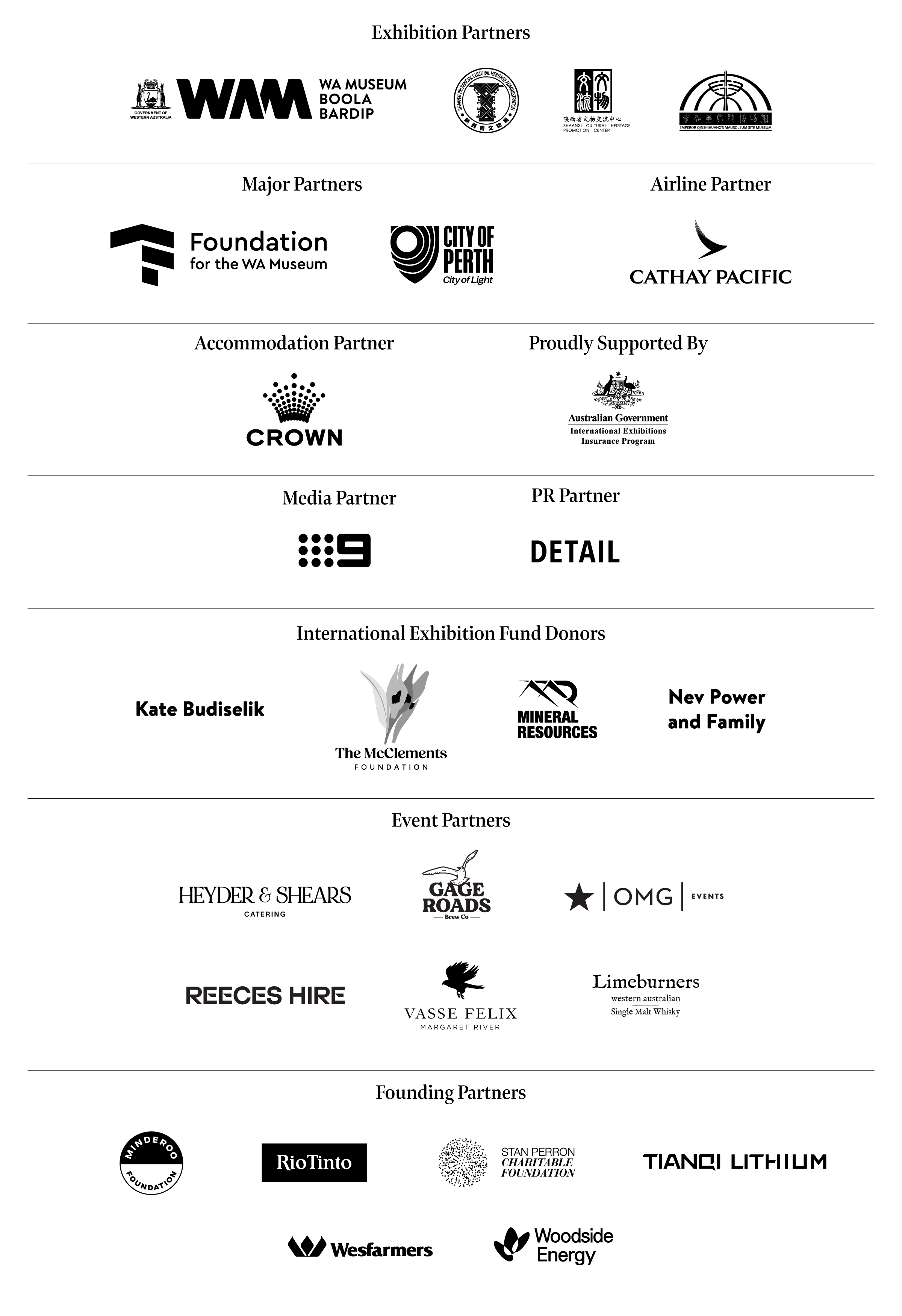 Terracotta Warriors Sponsorship Logos