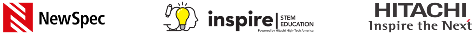 NewSpec, Inspire and Hitachi logos