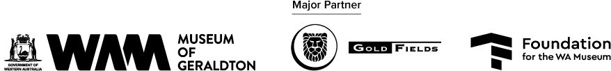 museum of geraldton logo, foundation for the wa museum logo  and gold fields logo