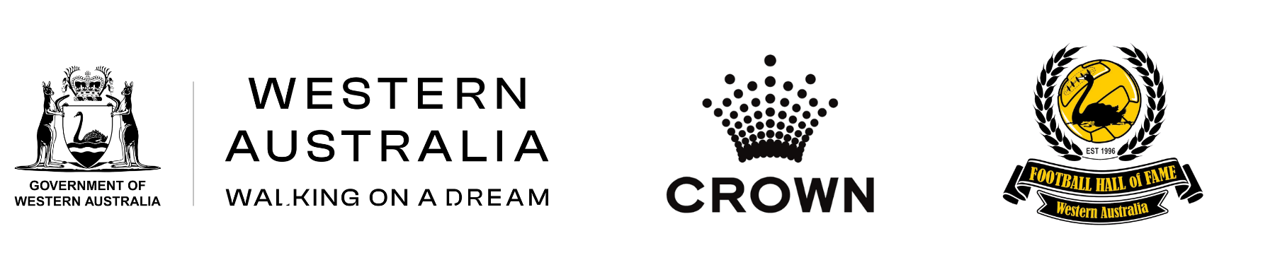 Partner logos, CGA, City of Perth, State library WA