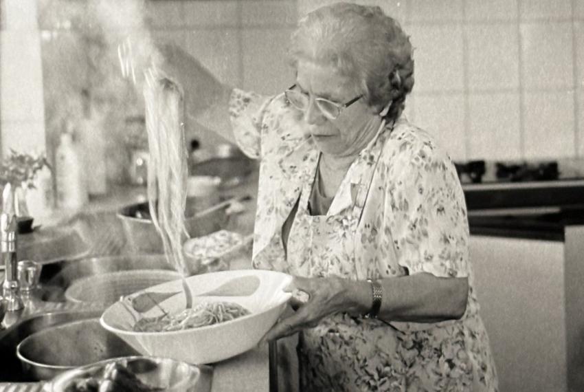 Carolina Vinciullo in her kitchen