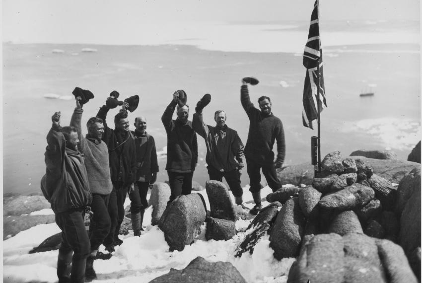 A group of soldiers gathered for an official proclamation