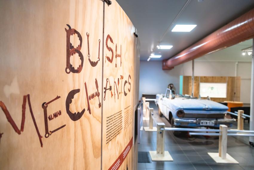Bush Mechanics the exhibition on display