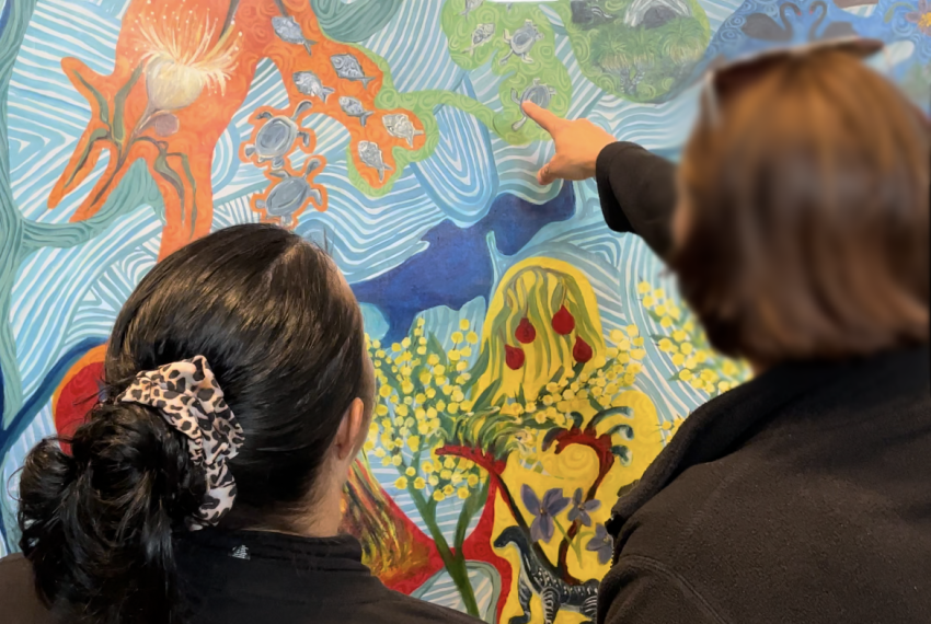 Visitors enjoying the Museum collection