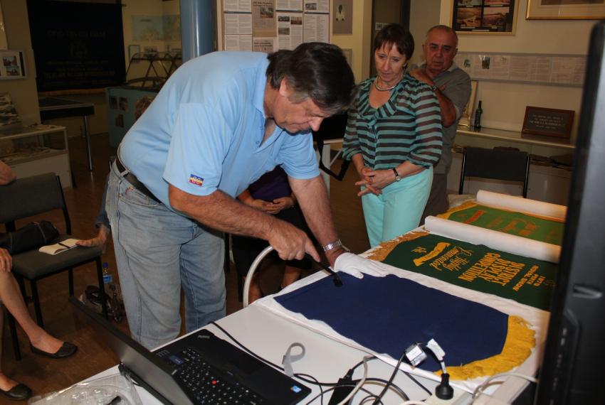 A man participating in conservation activities