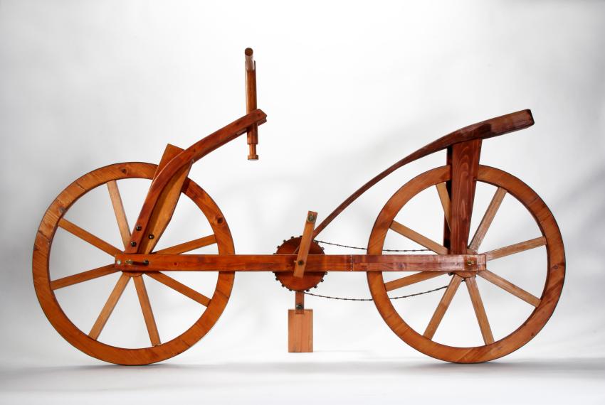 image of a Bicycle created from da Vinci's Codice