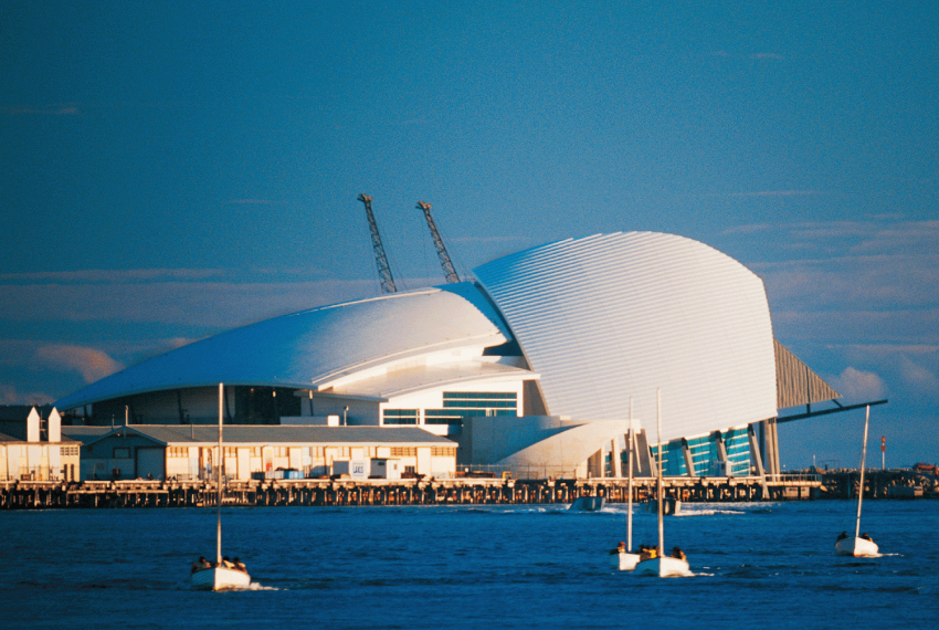 Western Australian Maritime Museum seen from Fremantle Harbour