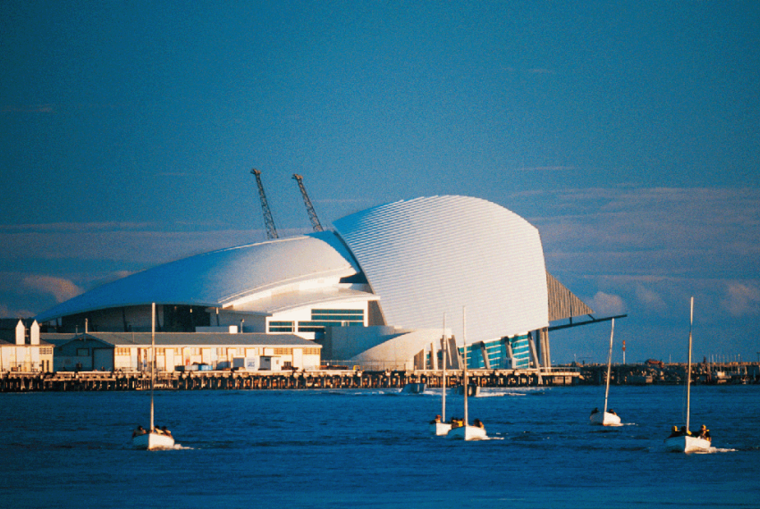 Western Australian Maritime Museum seen from Fremantle Harbour