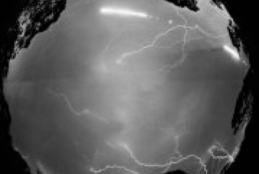 360 degree image of the night sky