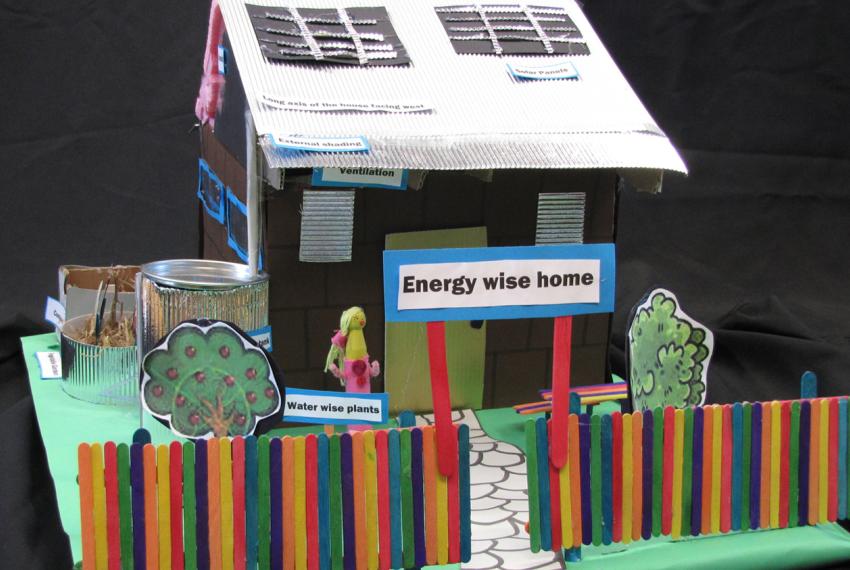 A model house made for an exhibition