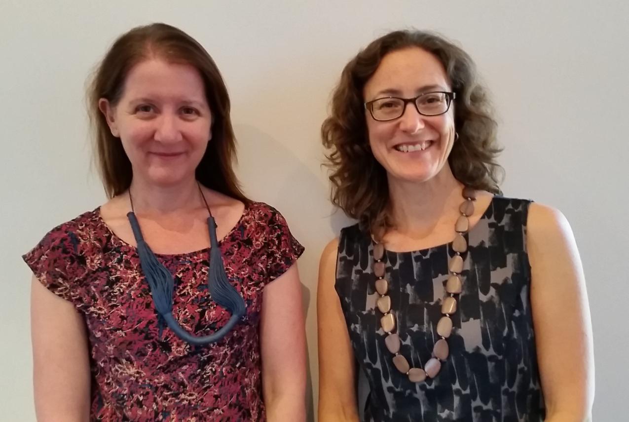 Catherine Belcher and Leigh O'Brien