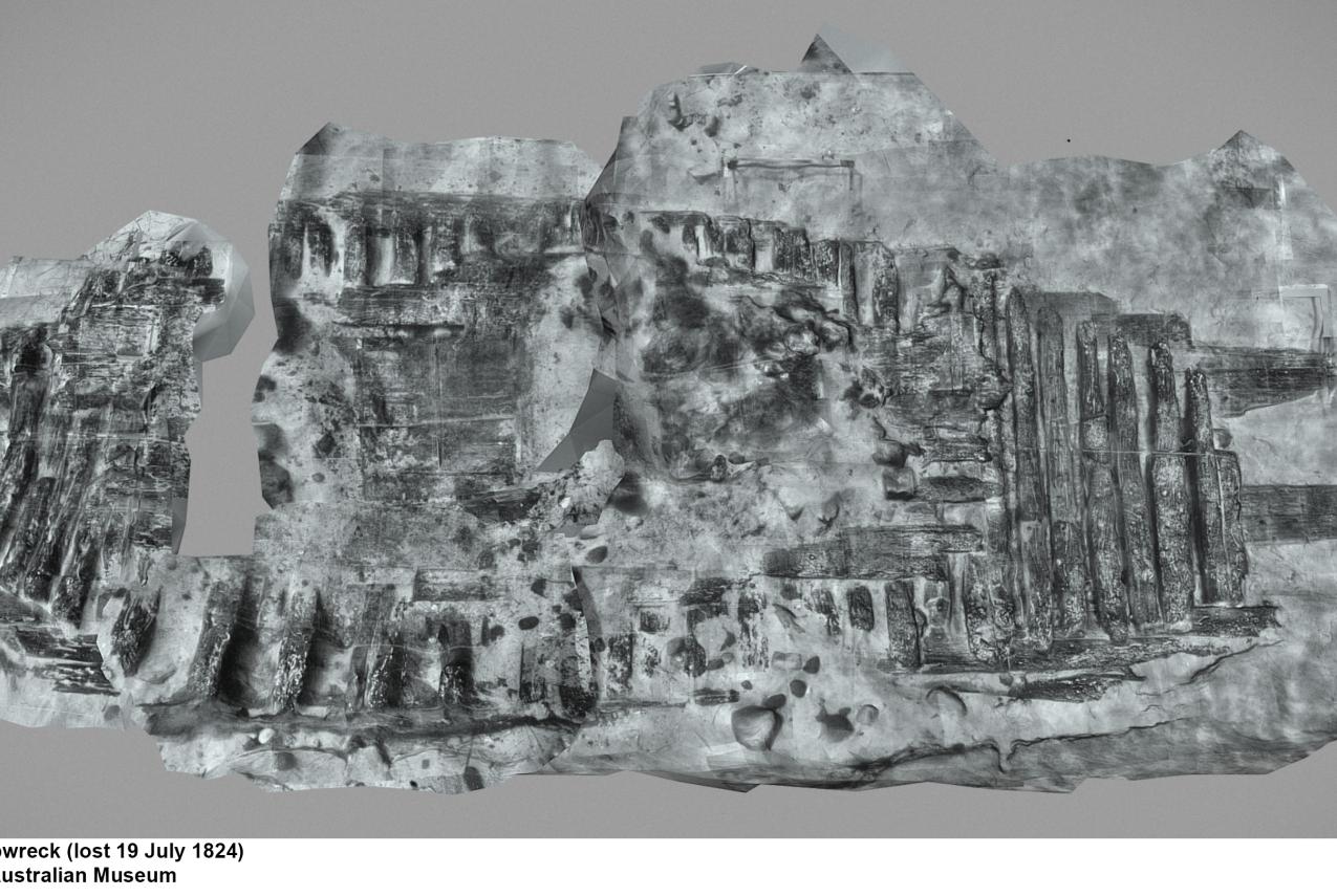 Image of photogrammetric 3D reconstruction of Belinda wreck