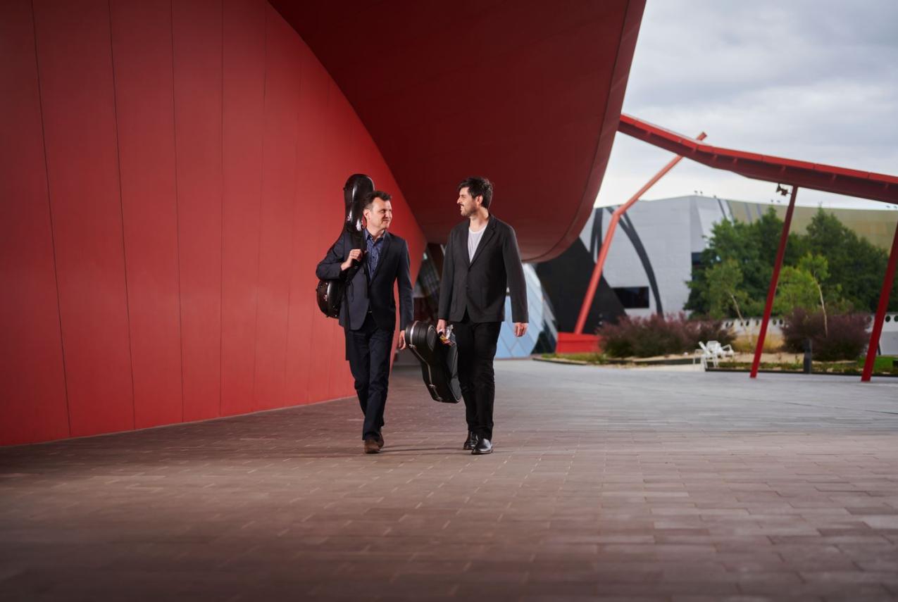 The Grigoryan Brothers make their way to the WA Museum Boola Bardip