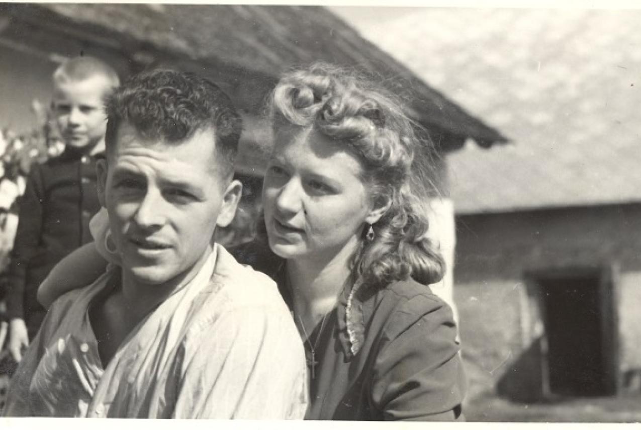 Karlis and Daina, September 1940. Taken in Karlis’ family’s home in west Latvia.
