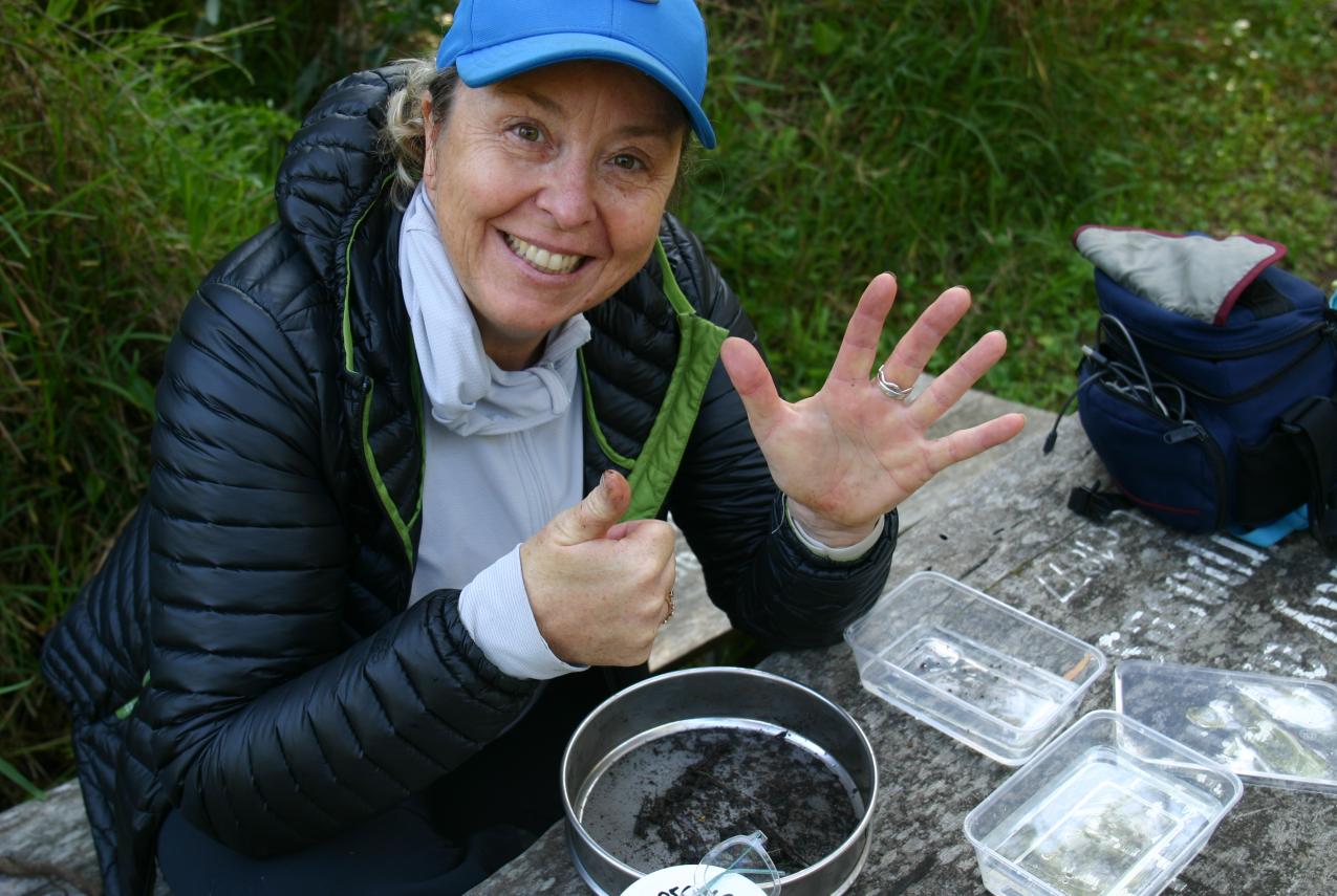 Curator of Molluscs at the WA Museum Dr Lisa Kirkendale