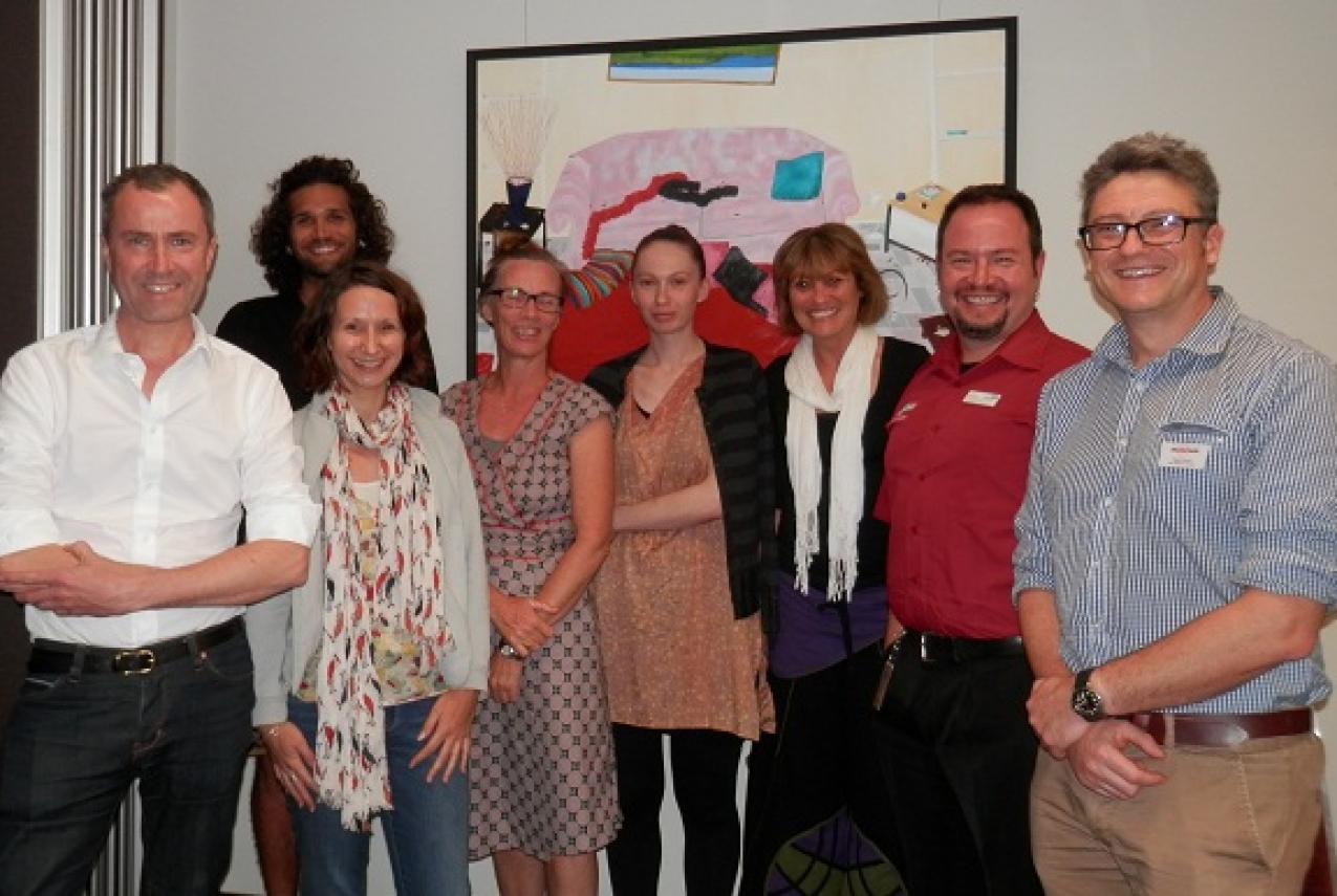 Image of New Museum Project team members with stakeholders and community members in Broome.