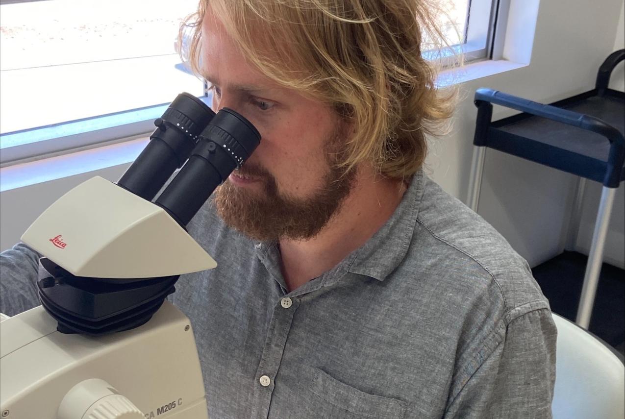 Stuart Lay - conducting research