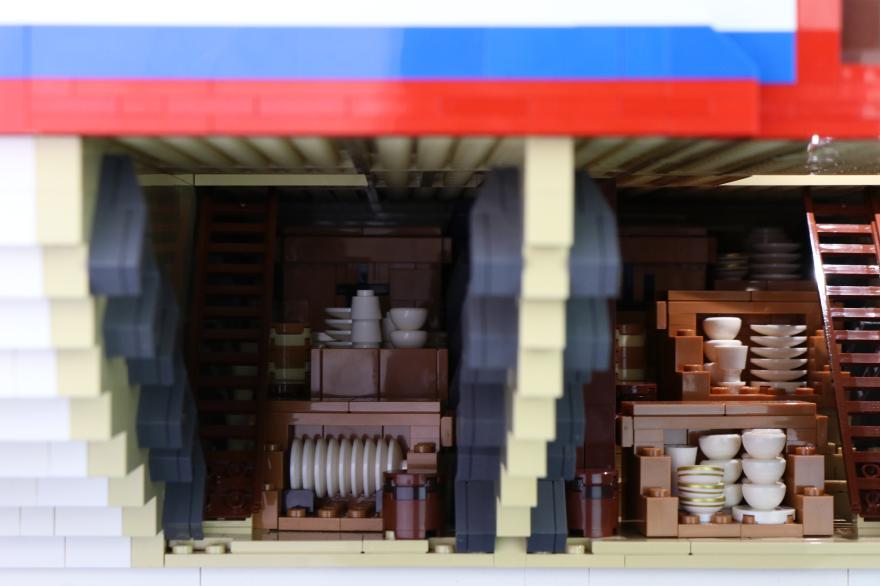 A detailed LEGO model of the Shinan wreck