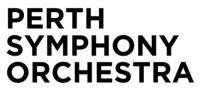 The words 'Perth Symphony Orchestra' written in large black letters.