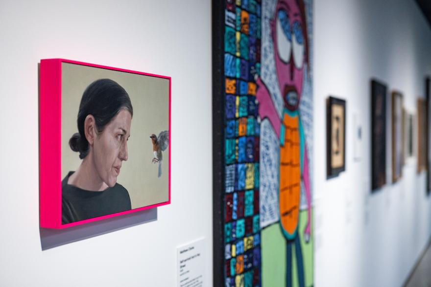Lester prize portraits on display in gallery