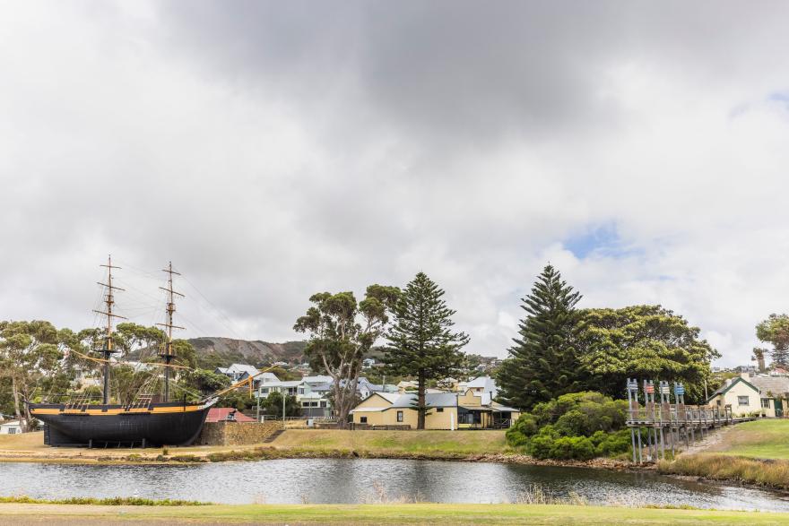 The Replica Brig Amity at the Museum of the Great Southern