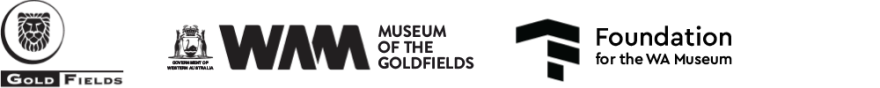 logos of Gold Fields, Museum of the Goldfields and Foundation for the WA Museum