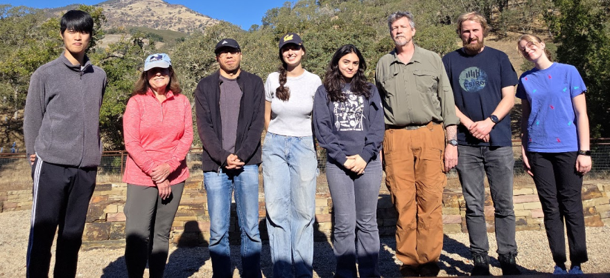 University of Berkeley lab team. Kip Will and Stuart Lay (3rd and 2nd from right)