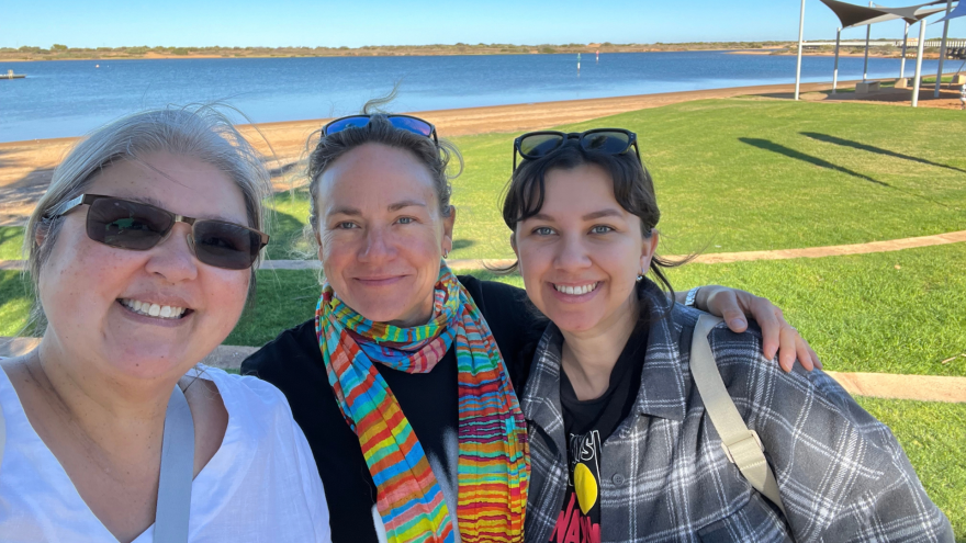 Shino Konishi, Corioli Souter and Susan Calyun