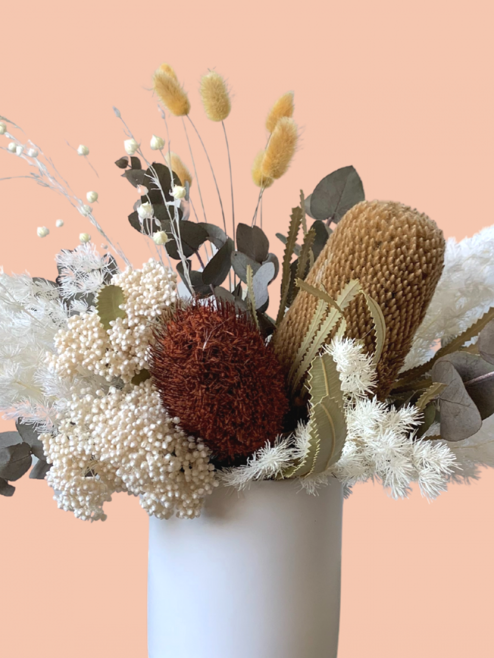 Image of a dried flower arrangement