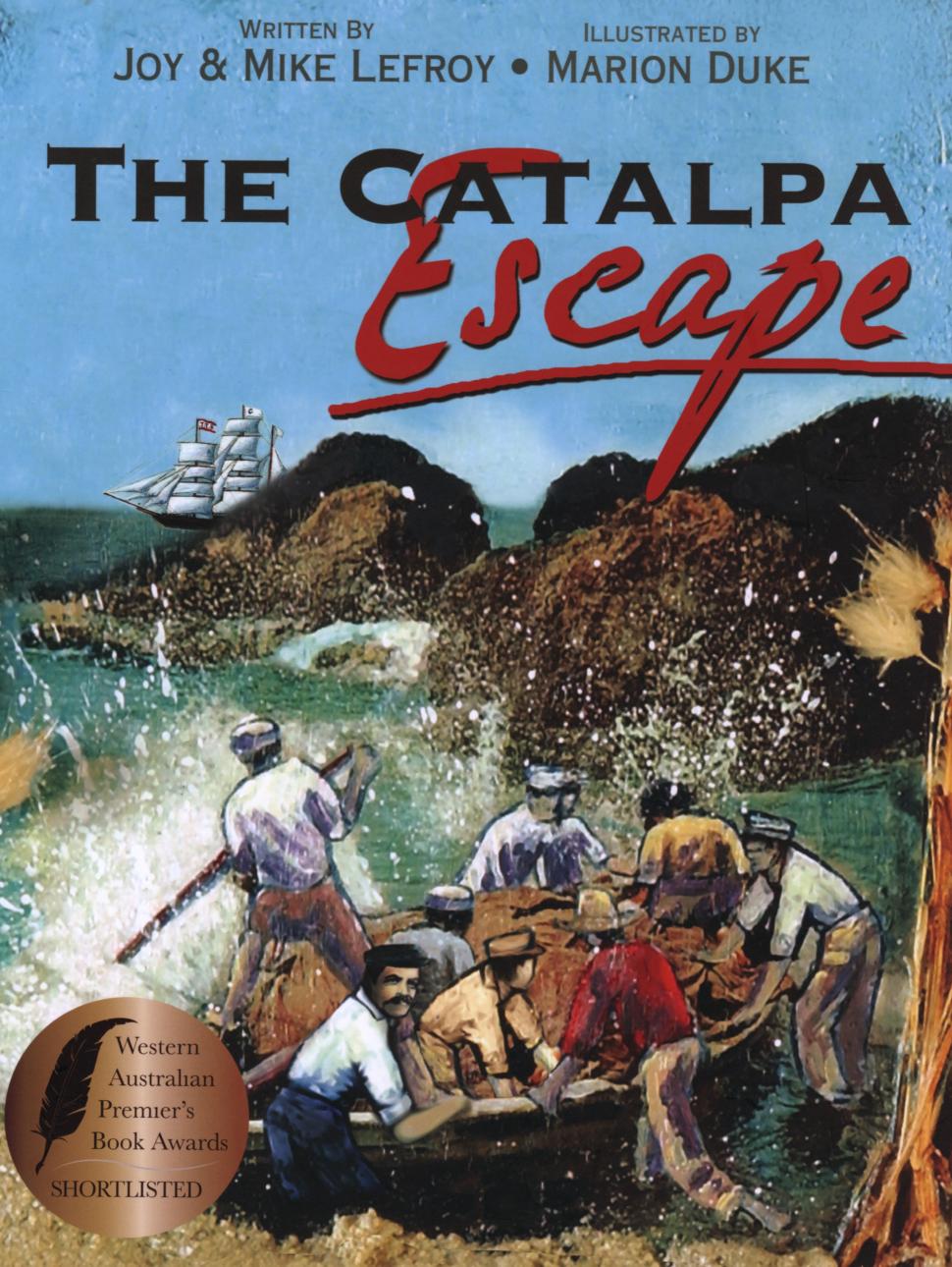 An illustrated cover for the book The Catalpa Escape