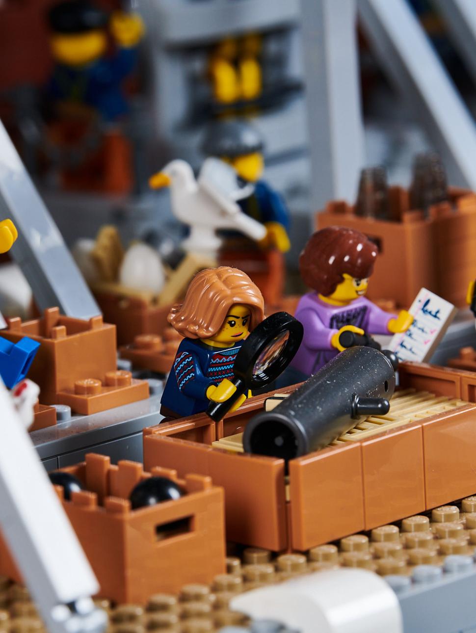 A LEGO model of workers investigating a shipwreck