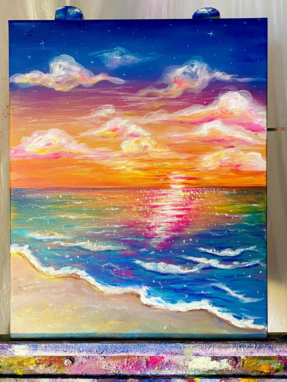 Painting of a sunset