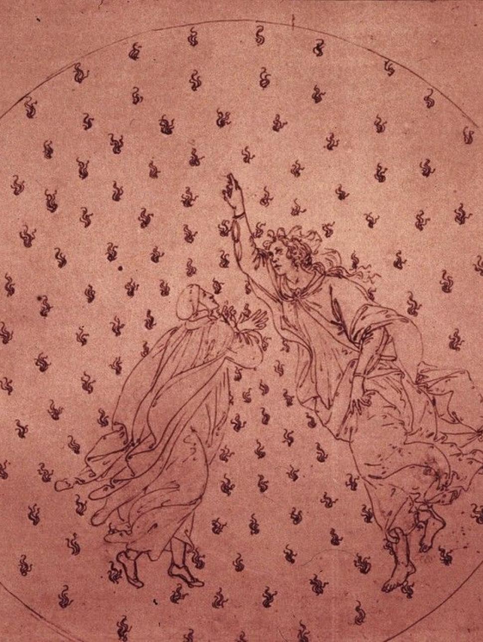 Illustration of Dante's Paradise by Botticelli 
