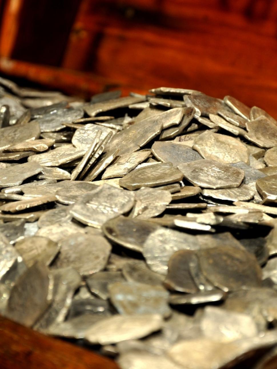 Real pirate treasure at the Houston Museum of Natural Science This is part of a special exhibit - "Real Pirates: The Untold Story of the Whydah Gally from Slave Ship to Pirate Ship".