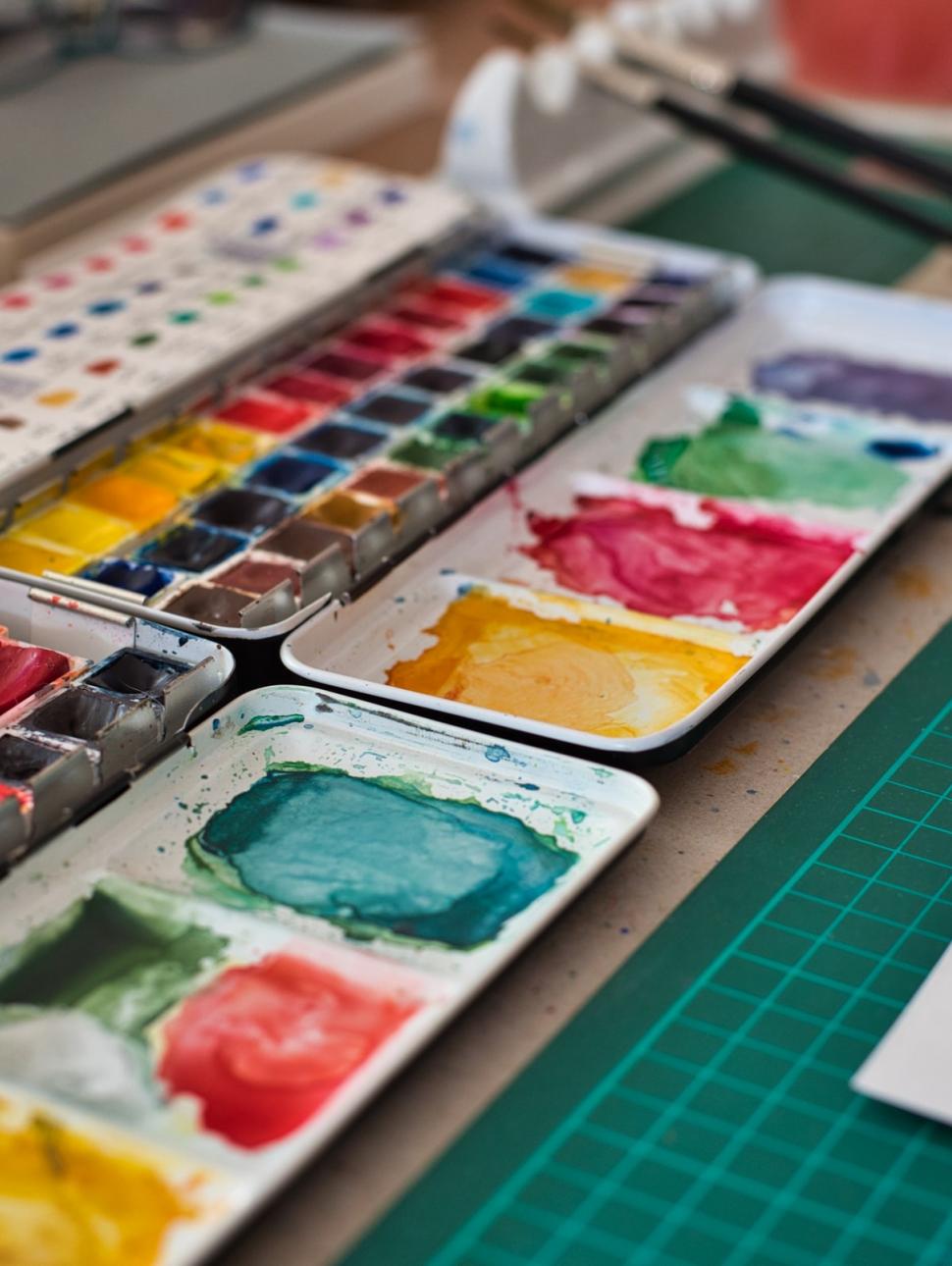 watercolour paints