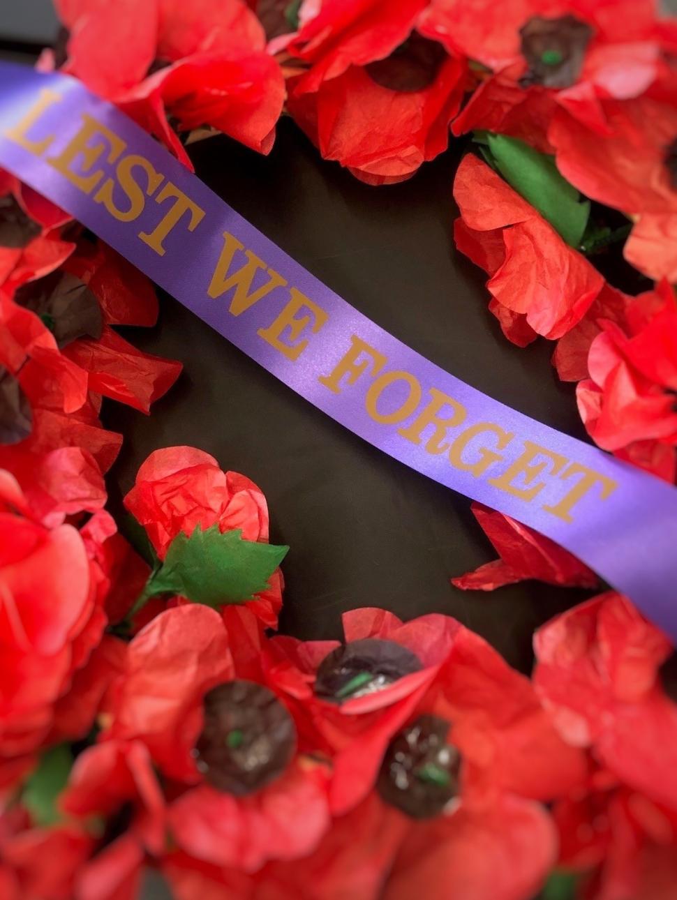 up close anzac wreath