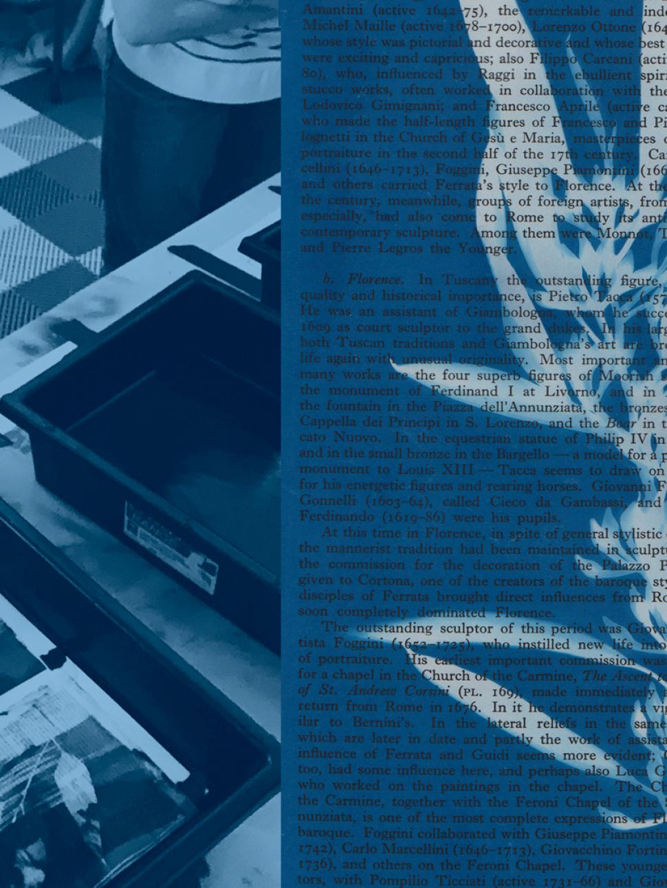 Image of a blue print.