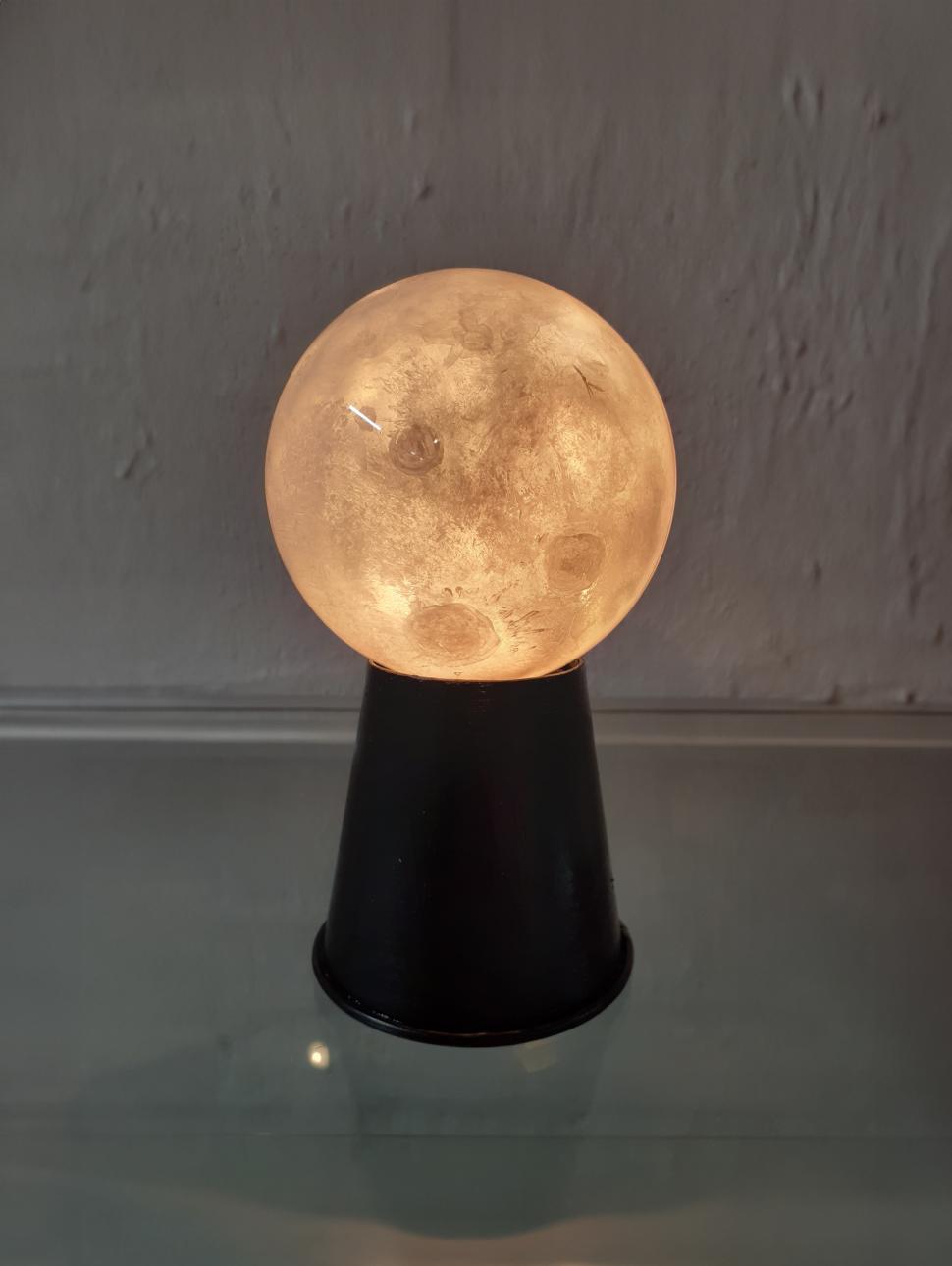 Glass deals moon lamp