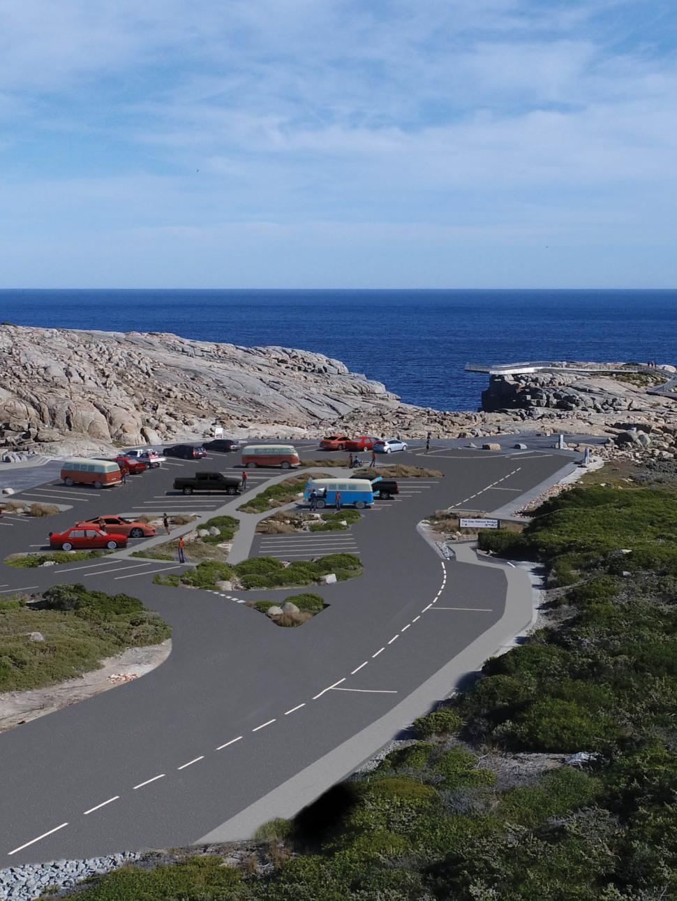 a drone image of a coastline