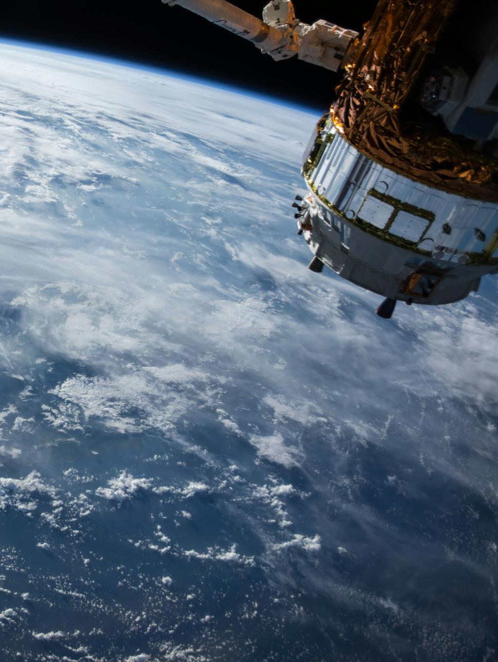 a shot from space of the Earth