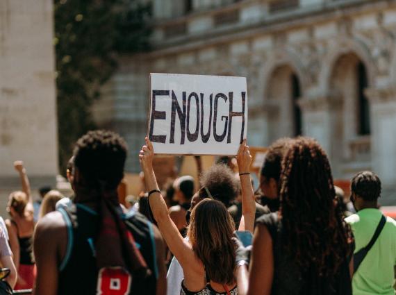 Protest in the street