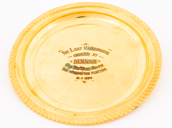 A golden plate