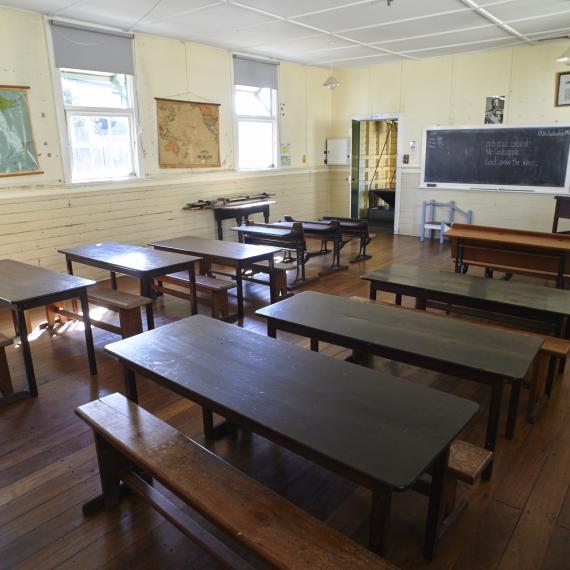 The school room at the Museum of the Great Southern