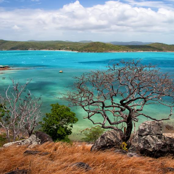 Beautiful view from Thursday Island Torres Straits, Queensland Australia