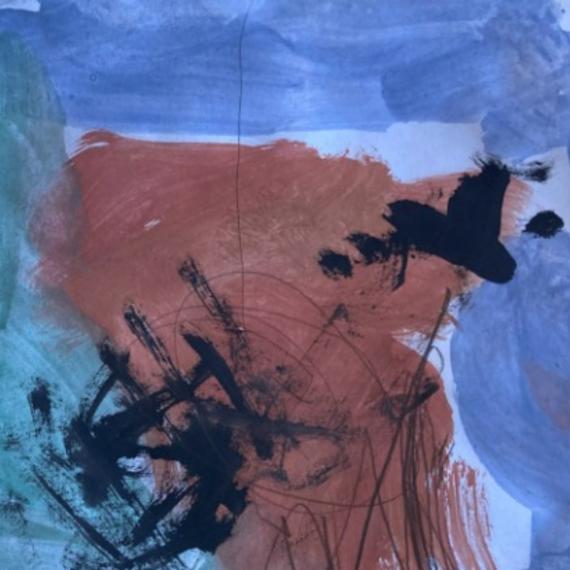 Numbat painting by four-year-old