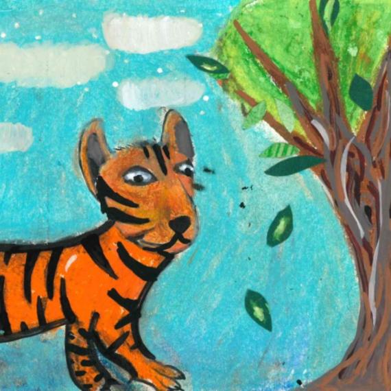 Bengal tiger painting