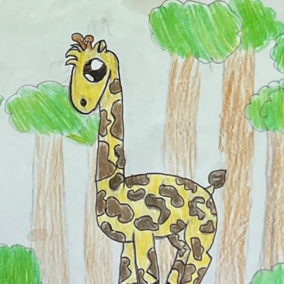 Giraffe drawing 